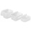 Cosmetic Organizer Plastic Desktop Makeup Storage Box Transparent 3Pcs 5