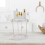 White Plastic Makeup Organizer Rotating Cosmetic Organizer for Storage 4
