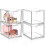 Drawer Organizer Transparent Plastic Drawer Organizer for Storage 2Pcs 3