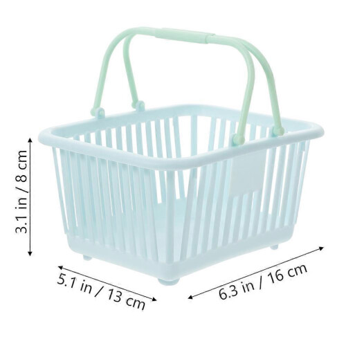 Plastic Basket Cosmetic Organizer for Sundries Storage 16Pcs 1