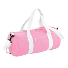 (One Size, Classic Pink/White) Bagbase Original Duffle Bag