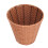 Panier de rangement en imitation rotin marron clair 2