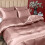 Housse de couette en satin rose poudré, taille Queen 4