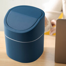 Mini poubelle Ă couvercle basculant bleue 0,69 gallon