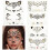 Autocollants strass motif léopard (6 feuilles) 1