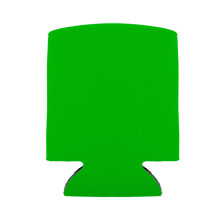 Funda enfriadora de latas verde – Parte inferior abierta, nailon antideslizante,