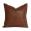 Housse de coussin marron en similicuir PU 45 x 45 cm 1