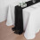 Chemin de table en mousseline noire 183 x 55 cm 5