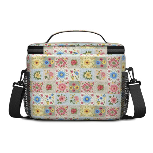 Blomsterisoleret madtaske 25x17x20 cm 2