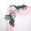 Rosa, transparent organzagardinpanel 5,6 m 5