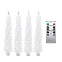 LED kúpos gyertyák fehér 1,16 x 23,2 cm 4 db