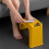 Ergonomic Pedicure Stool Non-Slip Yellow 1pc 1
