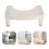 Tabouret squat portable en plastique blanc, hauteur réglable 1