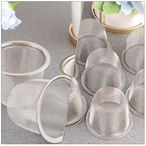 Teinfuser i rustfrit stål til tekande, finmasket, 10 stk. 1