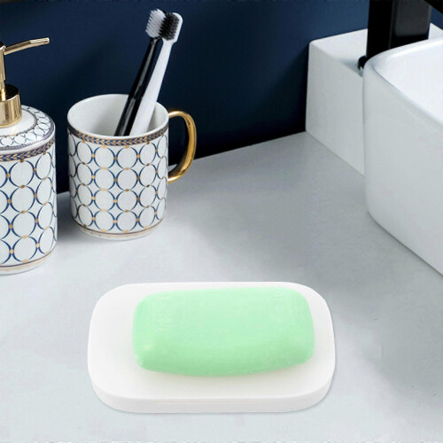 Soap Case Punch-Free Plastic Rack for Bathroom Storage 6Pcs 2