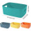 Set of 4 multifunctional storage baskets, plastic storage boxes with handles, sorting basket, storage basket 2