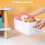 Set of 4 multifunctional storage baskets, plastic storage boxes with handles, sorting basket, storage basket 4