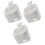 3Pcs Hanging Basket Plastic Kitchen Storage Organizer with White Color 3