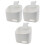 3Pcs Hanging Basket Plastic Kitchen Storage Organizer with White Color 4