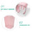 Toothbrush Rack for Bathroom Storage 2Sets Plastic White Holder 5