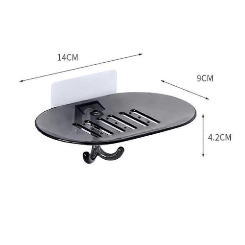 Plastic Soap Holder Wall Mounted Soap Rack for Bathroom Storage 6Pcs 1