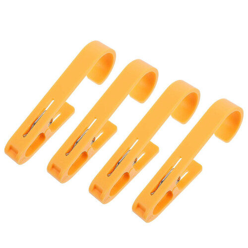 Clothespin Laundry Sock Clip Hanger for Storage 4Pcs Plastic Clips 2