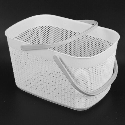 Plastic Hand Basket Bathroom Storage Baskets With Handle Household Storage Tools Capacity 1