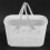 Plastic Hand Basket Bathroom Storage Baskets With Handle Household Storage Tools Capacity 3