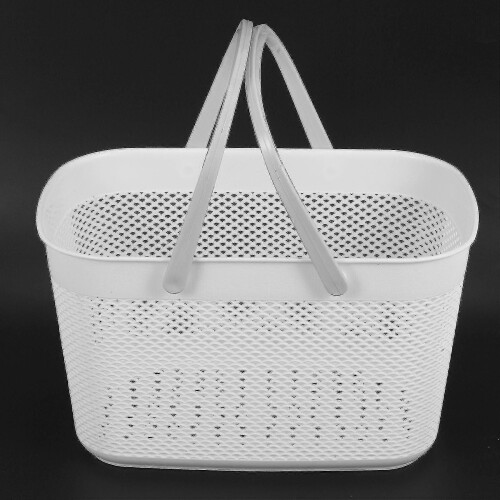 Plastic Hand Basket Bathroom Storage Baskets With Handle Household Storage Tools Capacity 2