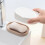 Bathroom soap storage rack, plastic drain soap box, soap holder, brown 2