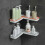 2Pcs Foldable Storage Holders Plastic Wall-mounted Racks Bathroom Storage Shelves 3