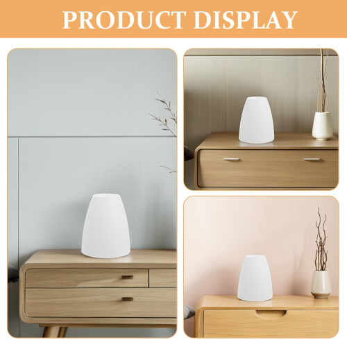 Conjunto de 3 cúpulas de plástico para abajures de mesa e de chão. 2
