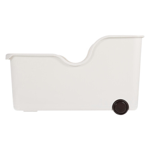 Plastic Kitchen Bin Storage Container With Wheels Reusable Cutlery Organizer Kitchen Storage 1