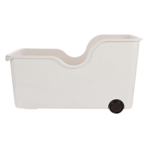 Plastic Kitchen Bin Storage Container With Wheels Reusable Cutlery Organizer Kitchen Storage 2