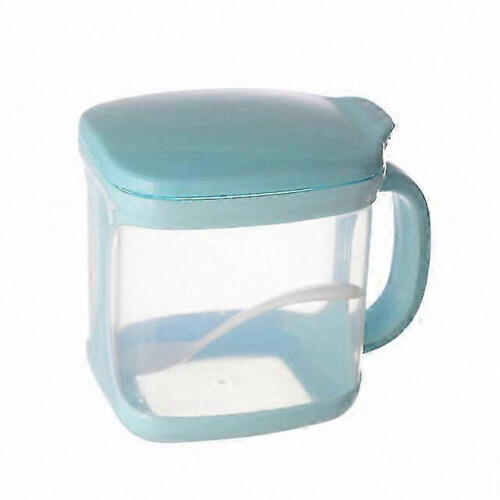 Three-Grid Blue Plastic Spice Organizer for Kitchen Storage and Organization 1