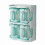 Three-Grid Blue Plastic Spice Organizer for Kitchen Storage and Organization 4