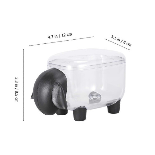Bathroom Storage Container Transparent Design Plastic Box For Sundries Storage Case 8.5*13cm 1Pcs 1