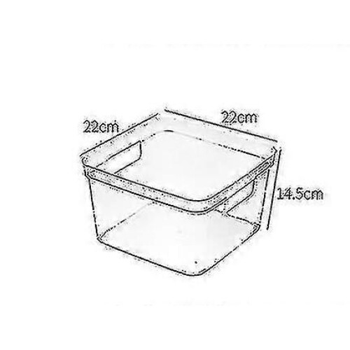 Clear Plastic Storage Bin With Handles,kitchen/organizers&storage,refrigerator 1