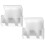Plastic Wall Toothbrush Holder 2Pcs for Bathroom Hanging Storage 2