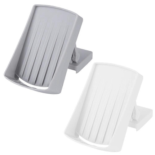 Adjustable Soap Draining Tray Bathroom Soap Storage Plastic Rectangular 2Set 2