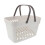 1pc Bathroom Storage Basket Plastic Rectangular Organizing Basket with Handle 2