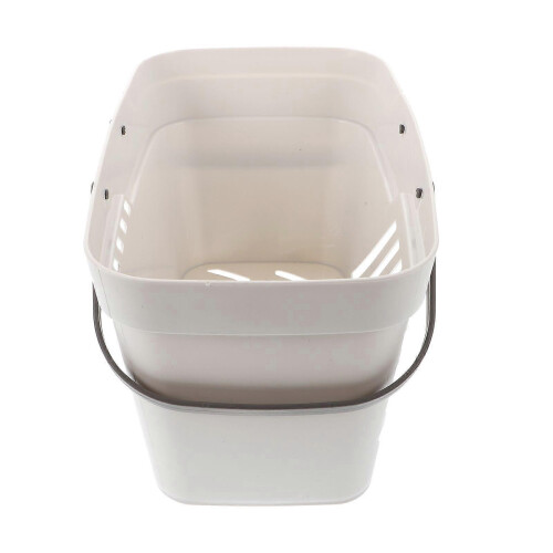 1pc Bathroom Storage Basket Plastic Rectangular Organizing Basket with Handle 2