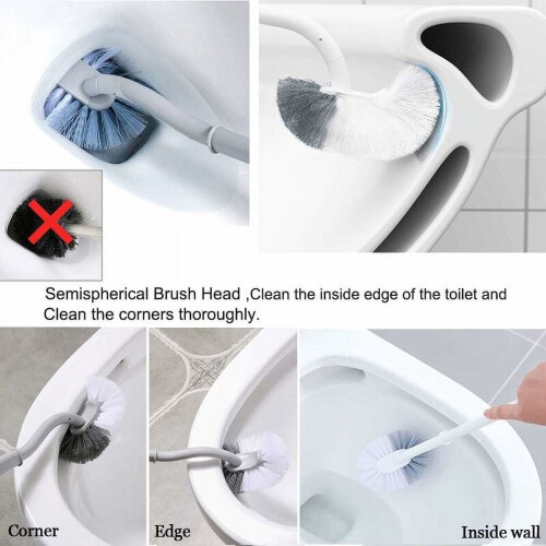Cepillo de baño de plástico con mango largo (40 cm) 2