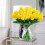 10 db sárga műtulipán, 33 cm 5
