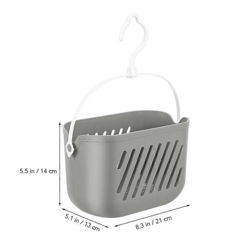Kitchen Hanging Basket Plastic Storage Organizer with Hooks 2Pcs 1