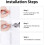 Attaches de câble plates blanches 10 mm – 200 pièces 3