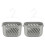 Kitchen Hanging Basket Plastic Storage Organizer with Hooks 2Pcs 5