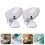 Grey Plastic Draining Soap Holder for Bathroom Storage 2Pcs 4