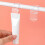 Transparent Plastic Hanging Clips for Bathroom Storage Use 12Pcs 4