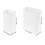 Immune Drilling 2Pcs Shower Razor Holder for Bathroom Storage White Plastic 2